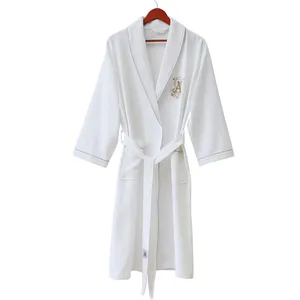 Атласный халат, шелковые халаты, Женский банный халат из полиэстера