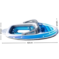 Bateau gonflable de loisirs et de fête super amusant en PVC pour la rivière, le lac et la piscine