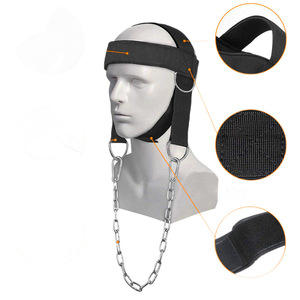 <b>Head</b> And Neck Trainer Adjustable Oxford Fabric Classic All Black <b>Style</b> For Strength Training Suspension Equipment - Product Image 5