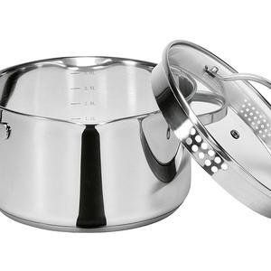 <b>Saucepan</b> 3 L 20 Cm Stainless Steel With Spout For Cooking - Product Image 1