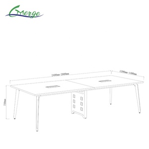 Conjunto de Mesa de Reuniones Modular Extensible Comercial Moderna de Guangdong y Silla de Oficina - Product Image 4