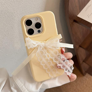 Pour <span class=keywords><strong>iPhone</strong></span> 15 16 Pro Max étui bricolage dentelle nœud papillon motif dame étui de téléphone pour <span class=keywords><strong>iPhone</strong></span> <span class=keywords><strong>11</strong></span> 12 13 Pro 14 Plus Max XR étui - Product Image 2