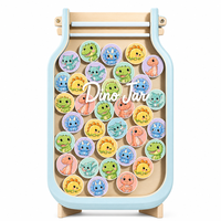 Tableau de comportement magnétique pour enfants avec pot de récompenses - Système de 25 jetons pour la maison et la salle de classe - Renforcement positif sur le réfrigérateur ou la table