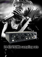 Carte son USB pour studio, interface audio pour l'enregistrement, le podcasting, le streaming et le chant