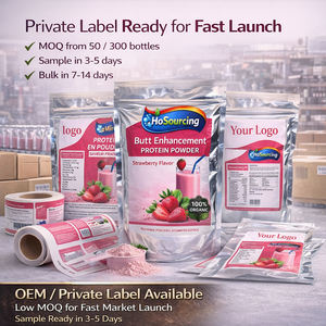 Colágeno en Polvo para Aumento de Glúteos, Sabor Fresa, Fórmula para Aumento de Peso para Adultos, Proveedor a Granel de Marca Privada - Product Image 3