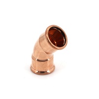 Conector de Cobre de Alta Calidad HENGSHI CPF-022, Codo, Acoplador, Conexión en T, Tipo M, Conexión Propress, Estándar ASME B16.51, Presión de 16 Bares