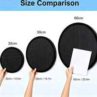 Écran publicitaire LED circulaire couleur pleine gamme 320/500/600 mm à prix de gros, personnalisable, à fixation murale pour les halls de magasins et les expositions