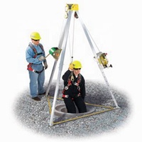 Support de levage d'urgence Portable pour mines souterraines treuil à élingue multifonctionnel équipement de trépied de sauvetage en cas d'incendie
