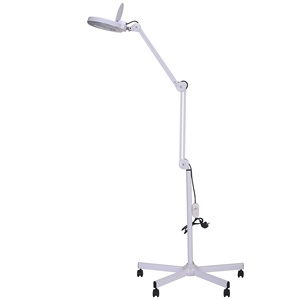 Support de sol réglable de haute qualité à cinq pattes gradation cosmétologie LED 5X 8X 10X <span class=keywords><strong>loupe</strong></span> <span class=keywords><strong>lampe</strong></span> <span class=keywords><strong>loupe</strong></span> lampadaire - Product Image 1