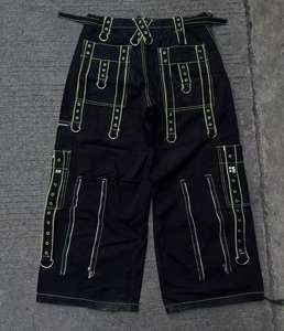 Pantalones Largos Casuales Negros <span class=keywords><strong>de</strong></span> Estilo Hip-hop Punk Gótico para Hombre, <span class=keywords><strong>con</strong></span> Cadenas, Se Pueden Personalizar <span class=keywords><strong>con</strong></span> tus Imágenes - Product Image 3