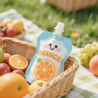 Groothandel onregelmatig gevormde vloeibare plastic zakjes schattige fruitsmaak sapzakjes met buitengebruik verpakking