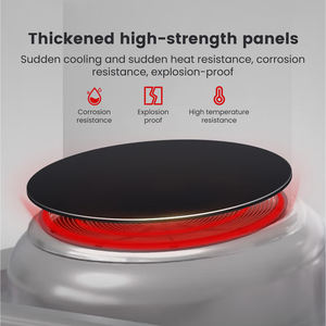 Cuisine commerciale d'usine de bonne qualité haute puissance 12 ~ 30 KW petit wok électrique à double brûleur avec cuisinière à induction - Product Image 4