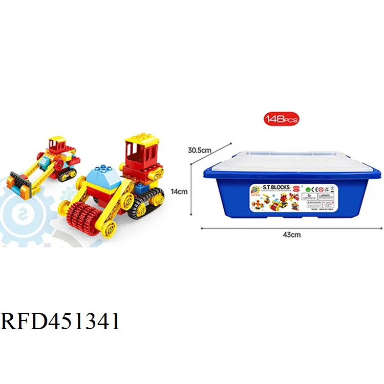 STEM toys-148 piezas de maquinaria de engranaje, bloques de construcción, juguetes educativos para niños, camiones