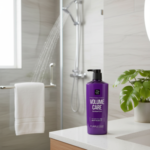 Miseenscene Professional Volume Care Gel de collagène violet 680 ml Sans silicone Nettoyant capillaire épaississant quotidien pour tous les types de cheveux - Product Image 3