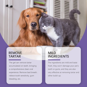 Gel de soin buccal pour chiens et chats, éliminateur de taches dentaires, rafraîchisseur d'haleine, gel de soin des dents, 6 ml - Product Image 2