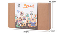 Jeu éducatif en bois : Apprentissage de l'alphabet, reconnaissance des lettres majuscules et minuscules, reconnaissance des mots en anglais, petite baguette en bois