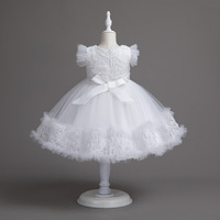 Robe d'anniversaire de princesse pour petite fille mignonne de 3 ans, fête d'été, style élégant rose, demoiselle d'honneur, 100% coton, volants