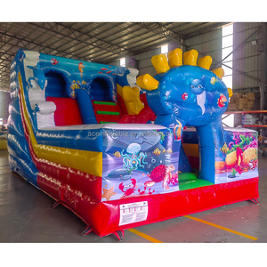 Bên thương mại ngoài trời bơm hơi lâu đài bouncy kết hợp trượt nhảy bouncer trẻ em vui vẻ thành phố dưới biển thế giới sân chơi bơm hơi - Product Image 1