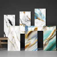 Rouleau de papier peint/autocollant mural écologique pour décoration de la maison en vinyle PVC imitation marbre