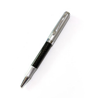Bolígrafo Ejecutivo Promocional NM-145 de Metal Resistente con Logotipo, Diseño de Carbono Negro de 1.0 mm para Negocios y Regalos