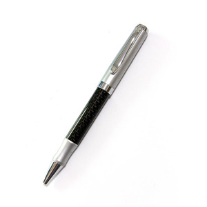 Stylo promotionnel exécutif NM-145 en métal lourd avec logo, design carbone noir 1,0 mm pour affaires et cadeaux - Product Image 2