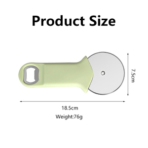 Utensilio de Cocina de Alta Calidad, Cortador de <span class=keywords><strong>Pizza</strong></span> 2 en 1 de Acero Inoxidable con Abrebotellas, Cuchillo para <span class=keywords><strong>Pizza</strong></span> con Mango Antideslizante - Product Image 5