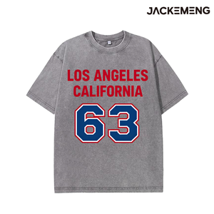 เสื้อยืดคอตตอนโอเวอร์ไซส์ลายพิมพ์ลอสแอนเจลิส 63 สไตล์เรโทร สตรีทแวร์ ใส่ได้ทุกวัน ลำลอง สินค้าจากคลังสินค้าในสหรัฐอเมริกา ขายส่ง - Product Image 2