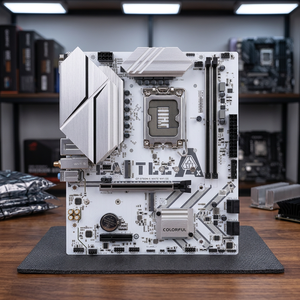 เมนบอร์ดสำหรับเล่นเกมรุ่นใหม่ BATTLE-AX B760M-G WHITE WIFI D5 V20 LGA 1700 DDR5 M.2 PCIe 4.0x16 M-ATX - Product Image 3