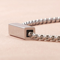 Collier en acier inoxydable personnalisé pour homme et femme, gravure laser, acier inoxydable noir, or, argent, réglable, bijoux de couple