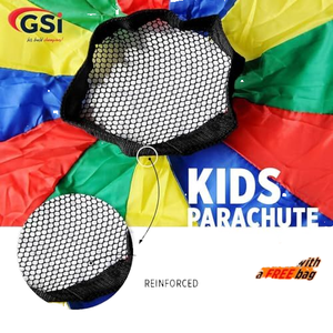 Bambini in poliestere <span class=keywords><strong>arcobaleno</strong></span> paracadute giocattolo <span class=keywords><strong>tenda</strong></span> per la ginnastica gioco cooperativo e attività di parco giochi all'aperto - Product Image 2