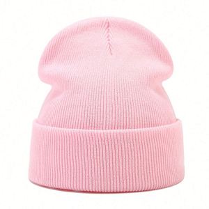 Gorros de Invierno de Punto Acrílico Lisos de Color Sólido Unisex de Alta Calidad al por Mayor, Gorros Personalizados con Logotipo Bordado - Product Image 6