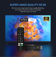 Dispositivo de TV al por Mayor, Dispositivo de IPTV HDR, TV 4K, Dongle de TV Inteligente, Wifi Dual, 2 GB, 16 GB, 4 Núcleos, 64 bits, Android con Control Remoto