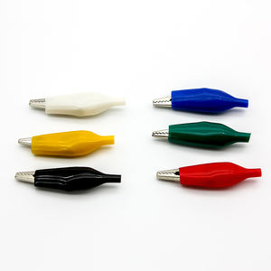 Alta Qualidade <span class=keywords><strong>Mini</strong></span> Metal Niquelado Jacaré Clipe Multi Cor Personalizado 5A 10A Clipe de Bateria com Botas Isoladas - Product Image 3