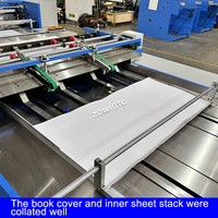 Máquina Automática para Imprimir, Coser y Encuadernar Cuadernos Escolares, Máquina para Hacer Cuadernos de Ejercicios con Encuadernación con Alambre