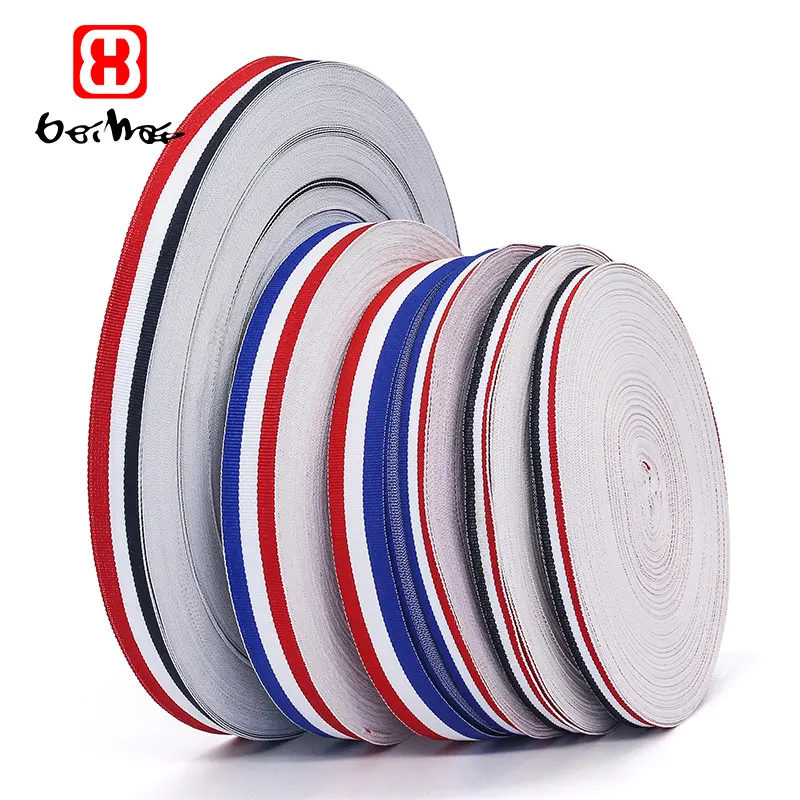 High Quality Wholesale Printing Craft Striped Ribbon Custom Grosgrain Printed Ribbon For Craft Gifts Holiday Decoration