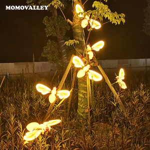 Đèn trang trí hình ong LED động chân thực lấy cảm hứng từ ong mật, chủ đề 3D, chiếu sáng ngoài trời, công viên, Giáng sinh, Halloween, lễ hội - Product Image 2