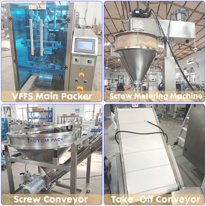 Machine d'emballage verticale automatique à vis sans fin pour sachets de café, épices, lait et poudre de Multani, de 10g à 5000g, <span class=keywords><strong>prix</strong></span> usine - Product Image 2