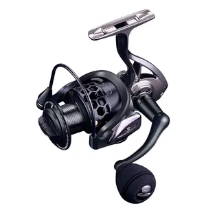 CASTSOON Saltwater Full Metal Reel Seat Spinning Reel Fishing CNC Aluminum Carve Hollow Out Honeycomb Spool Surfcasting Reel