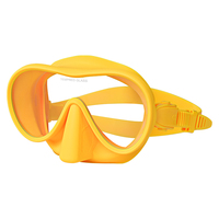 ZMZ M320/M3002 Masque de plongée sous-marine sans cadre à lentille en verre de taille unique pour femmes et adultes Confortable et pratique