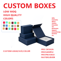 Boîte pliable de luxe personnalisée avec logo, en carton rigide mat, grand format, vide, avec fermeture magnétique, portable et écologique