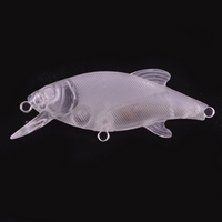 Wildtrek Vente en gros Offre Spéciale Leurre Vif Transparent en Plastique 8cm/9g Corps d'embryon sans hameçon Leurre Dur Non Revêtu DIY