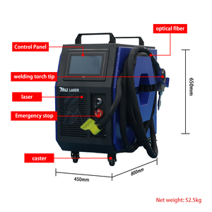 Machine de soudage laser à fibre 800W 1200W 1500W, neuve, refroidissement par <span class=keywords><strong>air</strong></span>, avec support de fil continu en acier inoxydable, soudeuse laser - Product Image 6