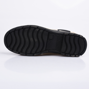 Une paire de bottes de <span class=keywords><strong>pluie</strong></span> pour femmes, imperméables et douces, de couleur <span class=keywords><strong>beige</strong></span>, avec motifs circulaires noirs - Product Image 5