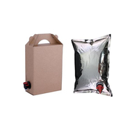 Emballage en plastique personnalisé, sac en aluminium aseptique dans un sac en boîte 3L 5L 20L 220L
