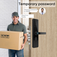 Locstar sécurité électronique Fechadura numérique Cerradura Intelligent empreinte digitale TTlock biométrique intelligent serrure de porte d'entrée sans clé