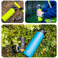 Bouteille d'eau sans BPA, sport, logo personnalisé, gourde Aqua, gobelet de voyage, thermos en acier inoxydable, bouteilles d'eau potable
