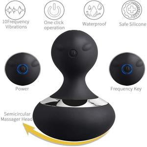 Pemijat genggam elektrik bentuk labu kecil, pemijat genggam portabel pengisian daya USB bahu, tulang belakang tengkuk, pinggang, Multifungsi - Product Image 1