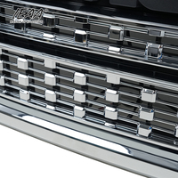 Accessoires de voiture, calandre avec éclairage, pièces de pare-chocs avant pour GMC Sierra 2500HD 3500HD 2015-2020, calandre chromée argentée