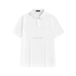 Venta al por mayor de Camisetas Personalizadas para adultos Polo ecológico blanco sublimación espacios en blanco verano poliéster algodón Material - Product Image 1
