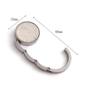 Gancho Plegable para Bolsos de Mármol Blanco, Soporte para Bolsos, Gancho para Colgar Bolsos, Soporte Popular para Bolsos - Product Image 4